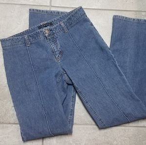 Theory straight leg medium wash jeans